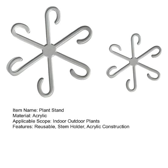 2 шт. опоры для стеблей растений акриловые держатели для стеблей вьющихся растений многоразовые стебли растений