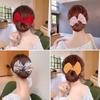 Bun Print Hair Band Cloth Ponytail Holder DIY Hair Circle Girl