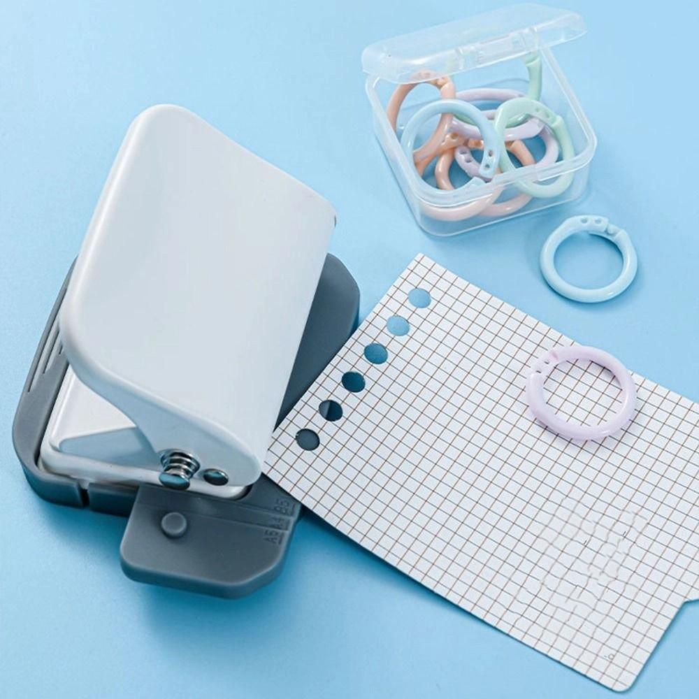 Manual Binding 6-hole Paper Punch DIY Scrafts DIY Hole Punch 5 Color Loose-leaf Punch Student