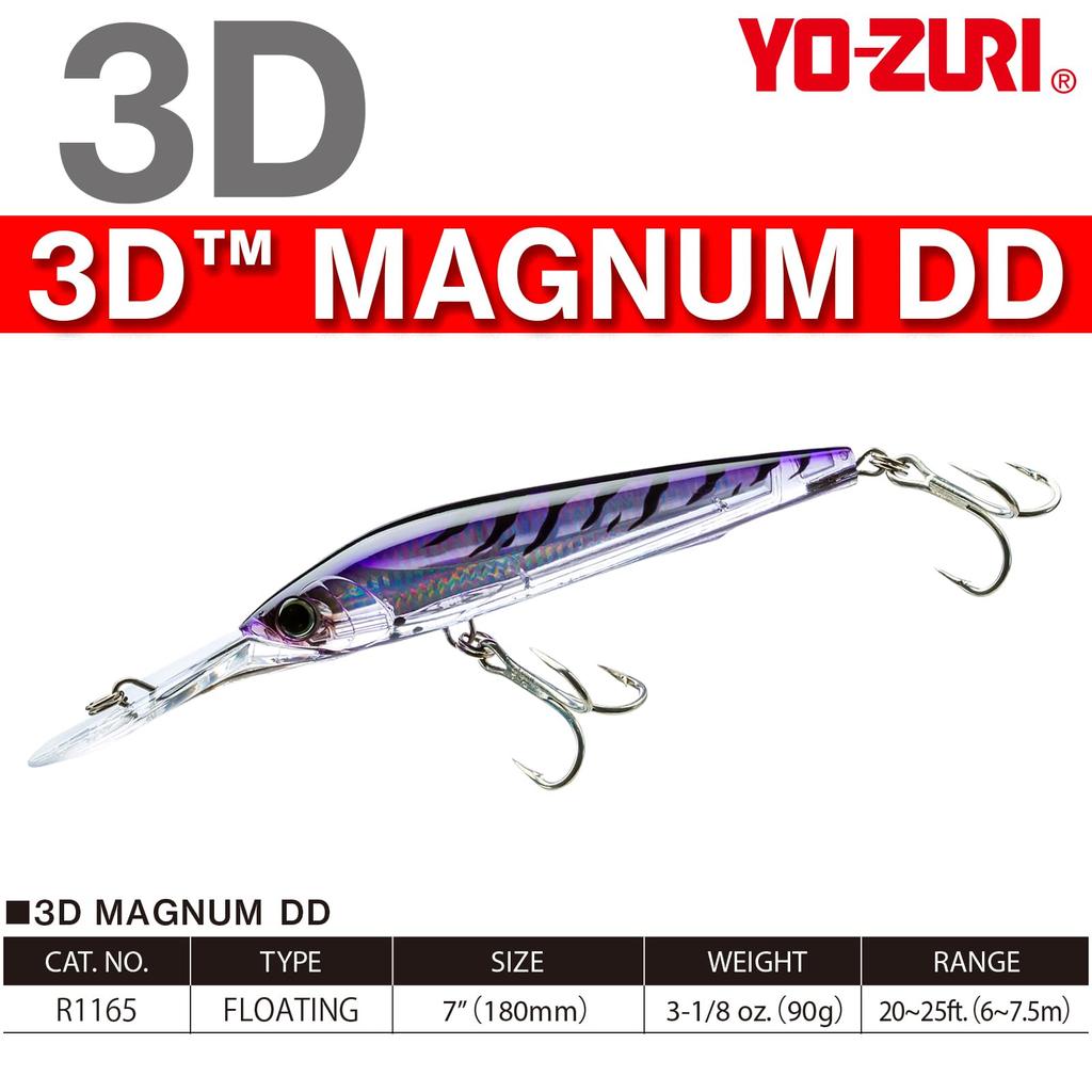 Приманка для троллинга 3D Magnum DD F 180 мм CPNI 90 г YO-ZURI Вес R1165-CPNI-Сардина