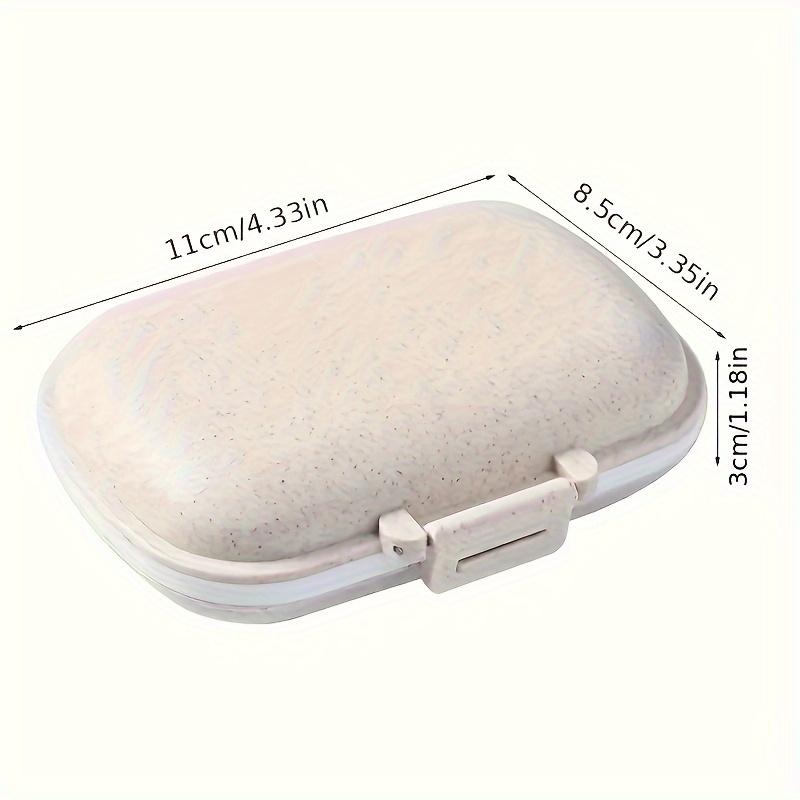 3 шт., герметичная коробка для таблеток с 8 отделениями, пластиковая влагостойкая коробка для таблеток, разделенная портативная коробка для хранения лекарств для путешествий