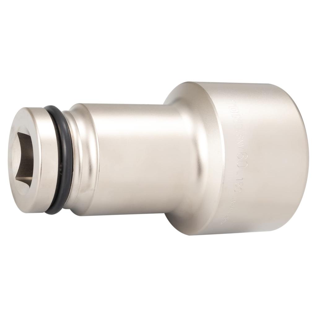 TONE Impact Socket Extra 60mm Hex Size 8NV-60L150, Long, 25.4mm (1") Drive,
