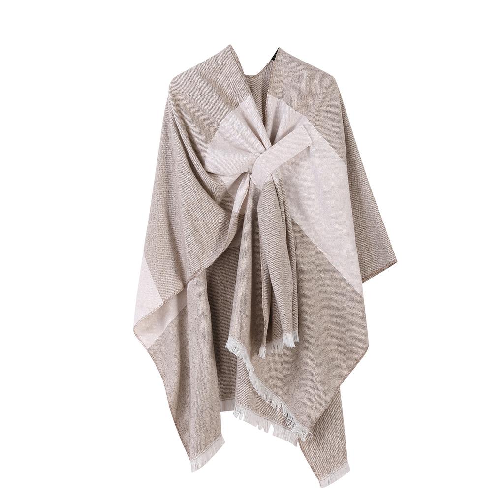 Ladies' Fashionable Knitted Shawl, High-end Travel Wear, Imitation Cashmere Cloak