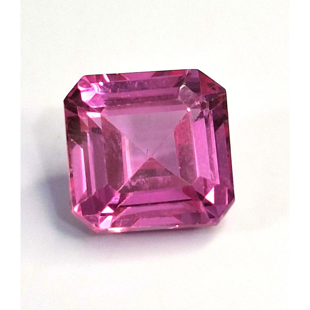 11-13 Ct Natural Pink Spinel Asscher Cut Fabulous Certified Loose Gemstone