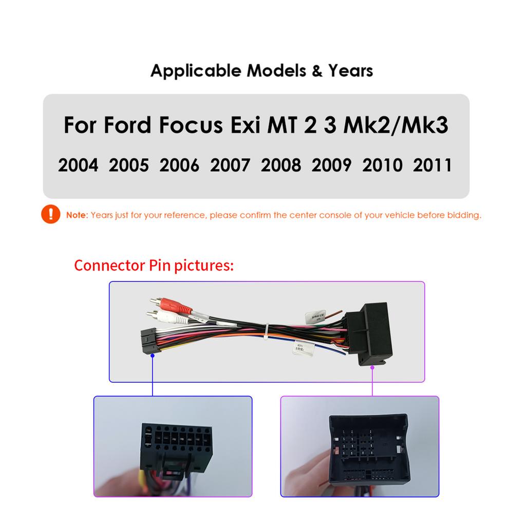 OSSURET Android13 Автомобильное радио для Ford Focus 2 3 Mk2 Mk3 2004-2011 Мультимедийный видеоплеер Навигация Интеллектуальный экран GPS 2Din Carplay 4G Авто Стерео