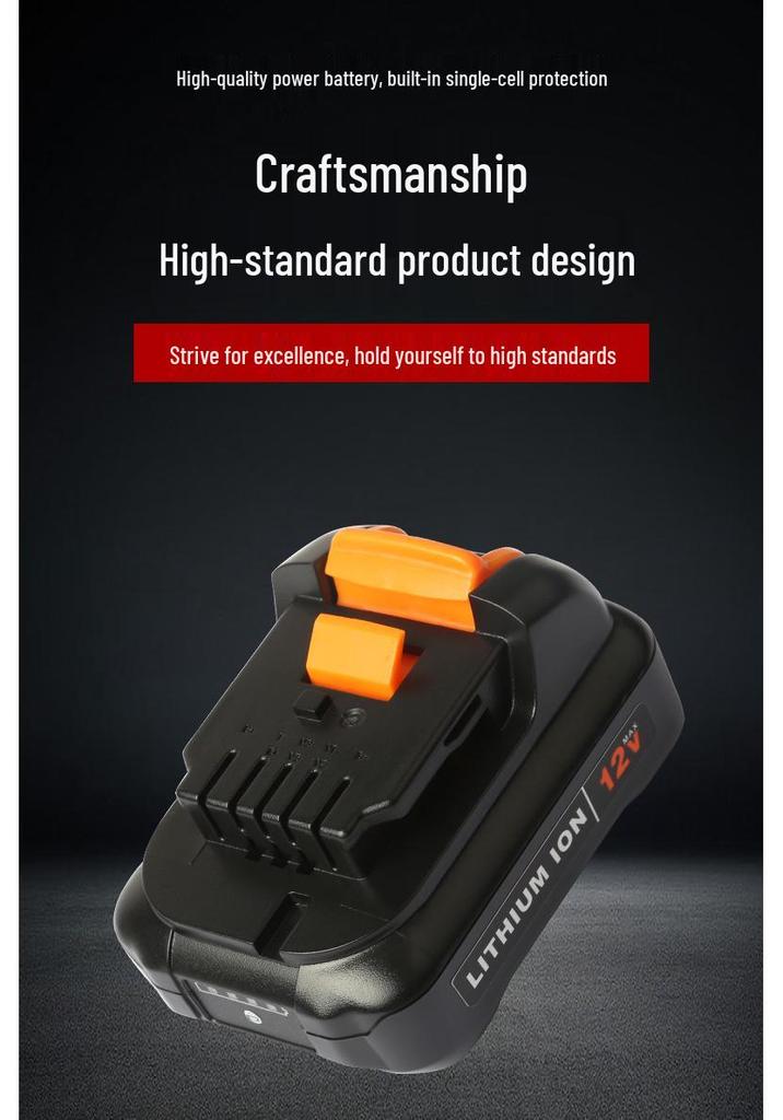 Замена 12-вольтного аккумулятора Dewalt для DCB120 и ручных электроинструментов Wei