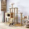 Multi-Level Cat Climbing Frame For Indoor With Scratching Posts Scratching Boards Perches Caves Large Cat Tree Tall Cats Tower