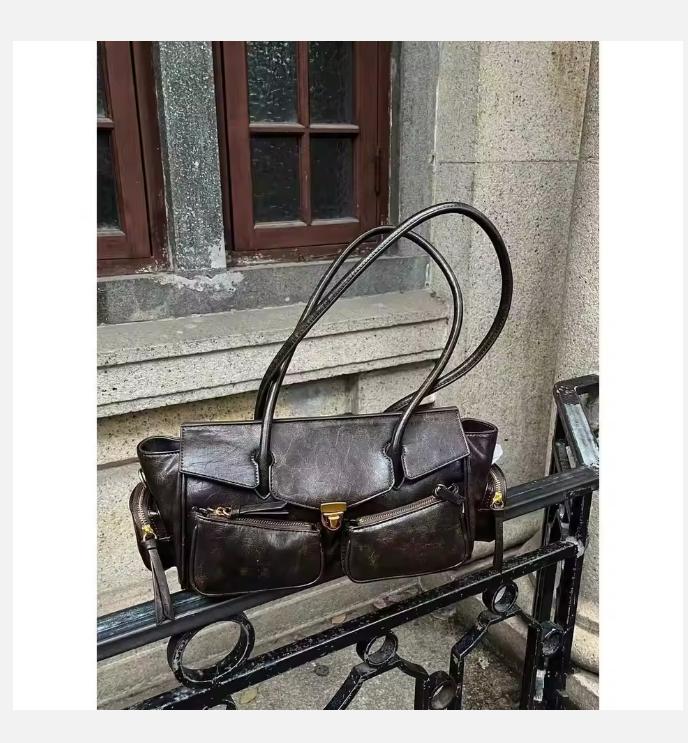 Уличные кофейные сумки через плечо кошелек женский ретро горячие девушки повседневные сумки кроссбоди сумочка женская осень зима сумка Y2k