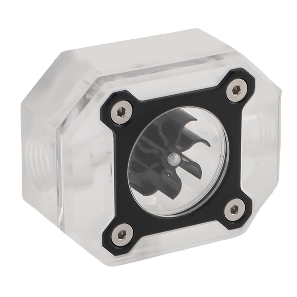 PC Water Cooling Flowing Meter G14 Threaded 8 Impeller Computer Water Flowing Meter