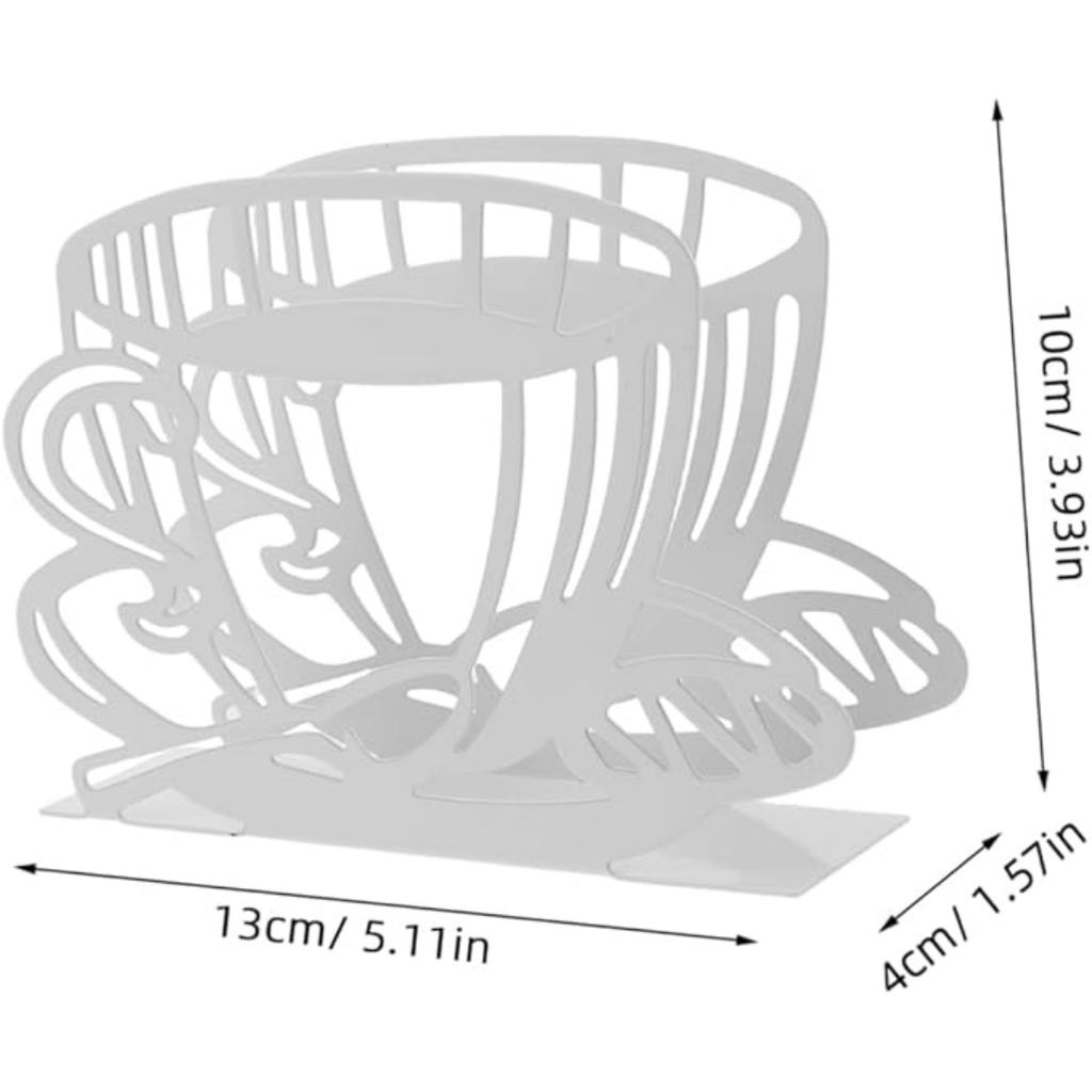 Подставка для бумажных салфеток для кухонных столов и столешниц | Черная оцинкованная подставка для салфеток | Декор для кофейни и ресторана