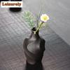 Мини-ваза в японском стиле из грубой керамики, винтажный террариум, домашний декор, цветочный горшок, бытовой цветочный горшок, украшение для чайного столика