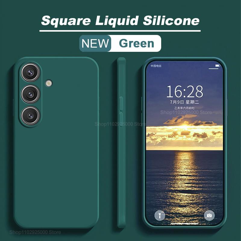Для S24 S23 Ultra Case Мягкий жидкий силиконовый чехол для телефона Чехол для Samsung Galaxy S24 S 24 S23 S22 Ultra Plus S23Ultra S24Ultra Чехлы
