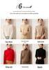 New Autumn/Winter Women's Cashmere Stacked Collar Sweater: Solid Color, Long Sleeve, Elegant and Soft Pullover