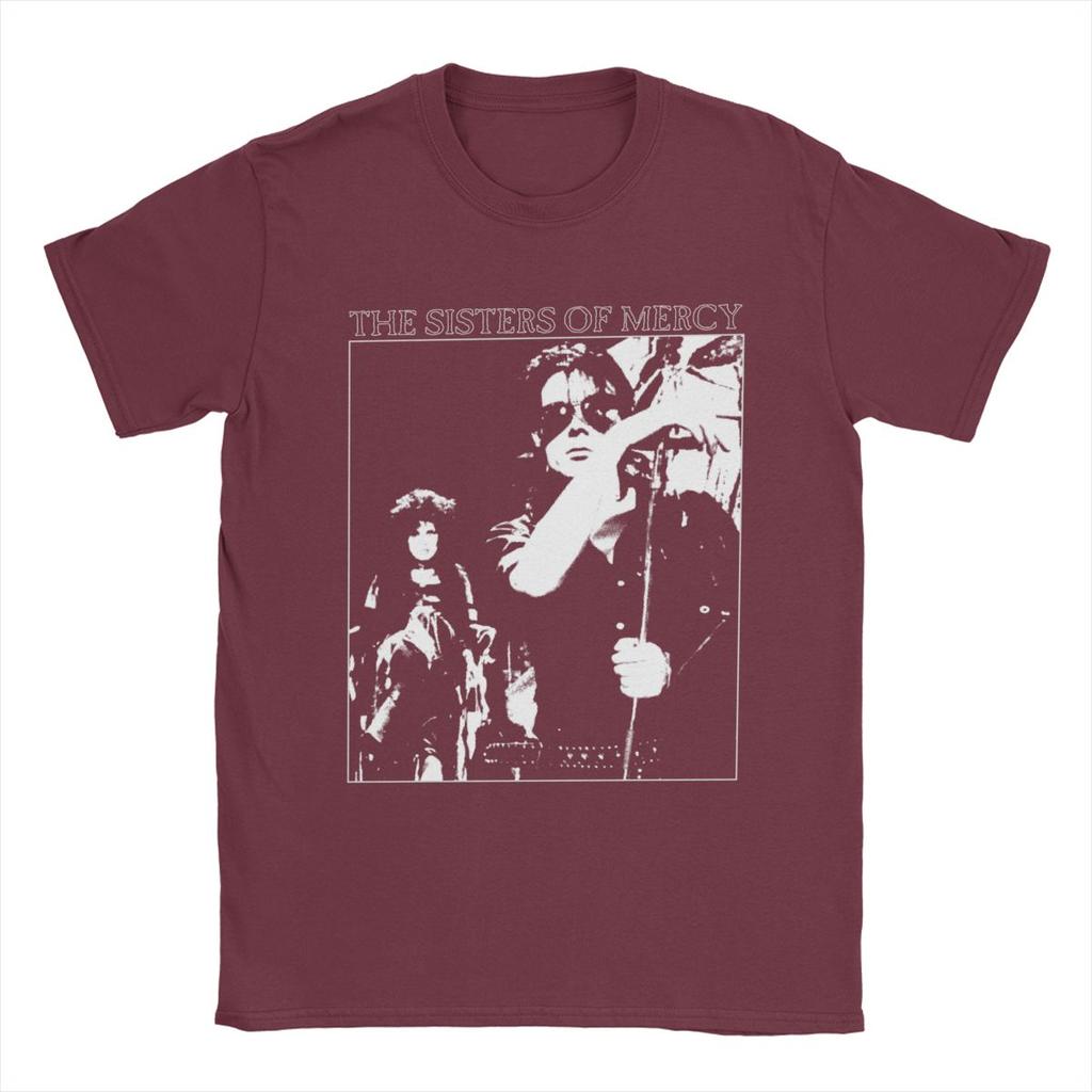 Мужские футболки The Sisters Of Mercy 100% хлопок одежда для отдыха с коротким рукавом и круглым вырезом оригинальная футболка