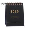 Настольный календарь 2025, ежегодный планировщик, перекидной календарь со спиральным списком дел, органайзер для расписания, домашний офис, школьные принадлежности