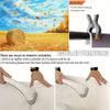 Большой фон для фотостудии в стиле фермерского дома - осенний урожай, пшеничные поля и стога сена, золотисто-коричневая солома и падающие кленовые листья