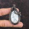 Dendrite Opal Pendant Copper Wire Wrapped Pendant Gemstone Pendant Copper Designer Jewelry Gift For Him Handmade Pendant Wire Wrap Jewelry