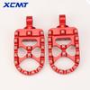 For Harley Sportster XL 883 1200 Dyna Street Bob Bobber Custom Wide MX Foot Pegs Motorcycle 360° Roating Footpegs Accessories