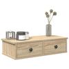 VidaXL Wall Shelf with Drawers Sonoma Oak Engineered Wood, Wall Shelf with Cabinet, Wall Storage Unit, 859943