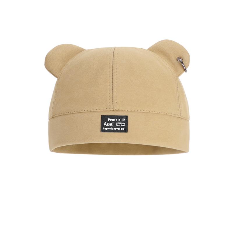 Милая шапка-дыня с медвежьими ушками из искусственного меха, сладкая, крутая, уличная, с индивидуальностью, универсальная шапка-федора, осенне-зимняя теплая шапка-пуловер, детская