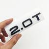 3d ABS 2.0 T Logo 2.0T Emblem Car Rear Trunk 2.0T Badge for 4IYEJ A4 B7 B8 A3 8P 8V A6 C7 A5 S3 Q5 2.0T Engine Cover Accessories
