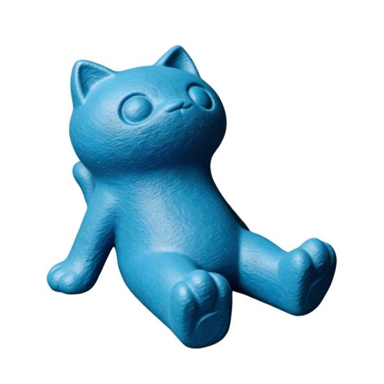 Прочная подставка для телефона из PLA, милый держатель-кошка, 3D-печатный лежащий настольный держатель для телефона, настольный декор для планшета, крепление, декор для дома и офиса, подарок для любителей