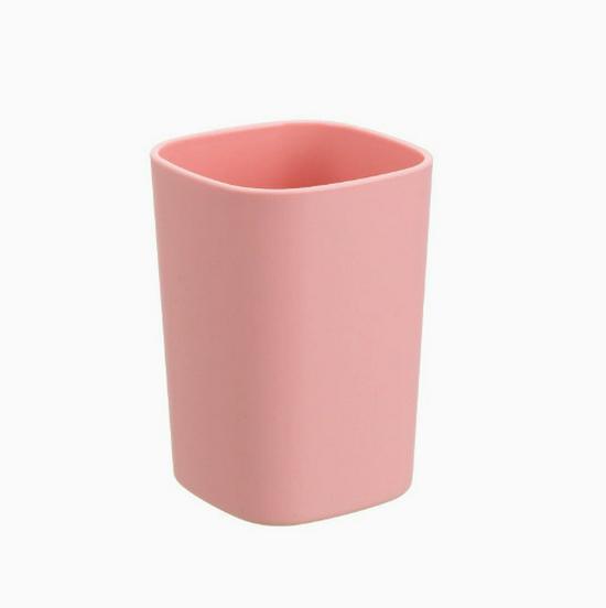 Square Plastic Toothbrush and Toothpaste Holder Set - High-Grade Mouthwash Cups for Couples and Kids