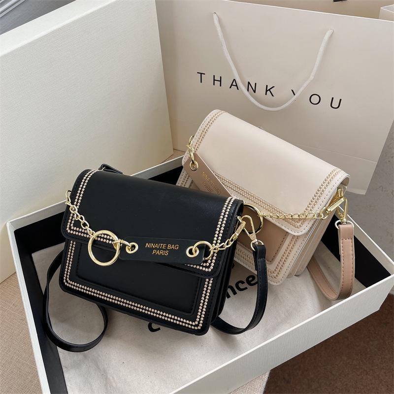 Маленькая сумка высокого класса, женская новая модная универсальная на плечо, сумка-мессенджер, модная нишевая маленькая квадратная сумка