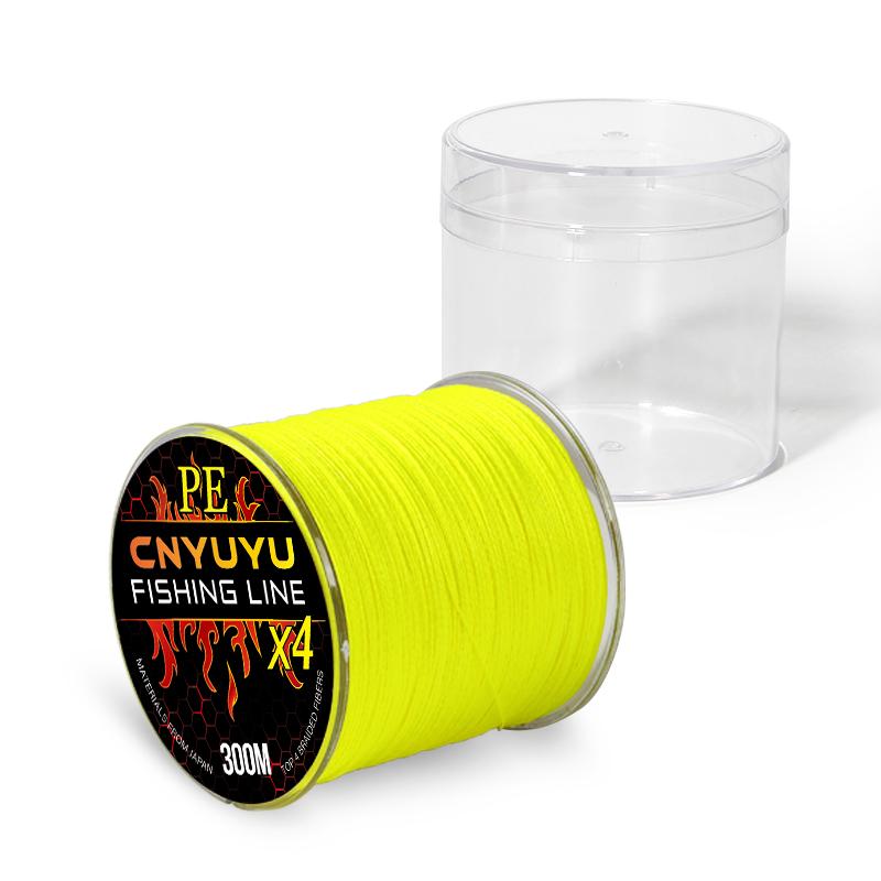 300 Meters X4 Strand Braid Fish Lines Japan Material Multi-color 4 Strands 300M PE Braided Fishing Line