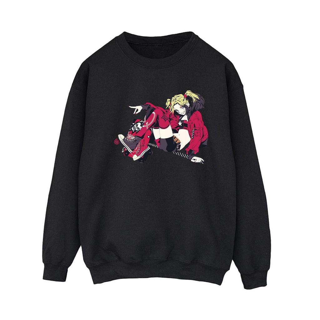 DC Comics Womens/Ladies Harley Quinn Rollerskates Sweatshirt
