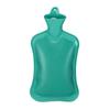 Relaxdays Bouillotte, Sans Housse, Durable, Sûr, 2 Litres, Pour Le Lit, Caoutchouc Inodore, Eau Chaude, Turquoise