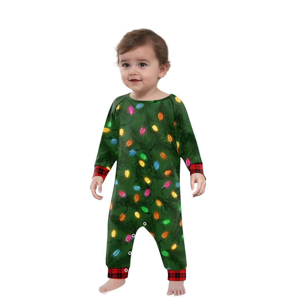 Christmas Prints Family Matching Long Sleeve Tops+Pants Set Family Matching Sets