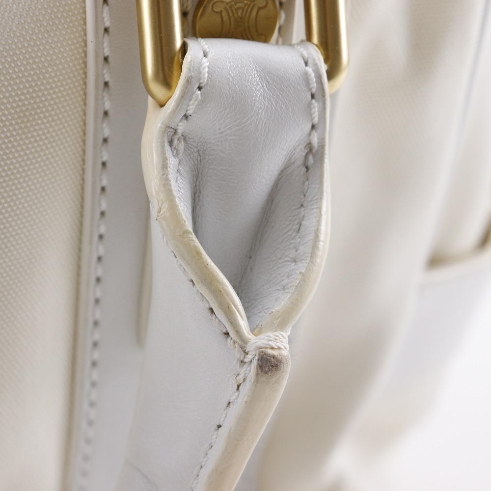 Celine Мини-сумка Boston 2004 Олимпиада в Афинах Лимитированная Белый нейлоновый канвас/кожа Женская Б/у