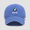Casual Car Baseball Cap Washed Denim Vintage Hip Hop Caps For BMW 3 5 7 Series G11 G12 G30 G31 G32 G07 X3 X4 X5 X6 X7 Sticker FX0