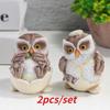 New Birds Figurine Desktop TV Stand Cabinet Creative Design Animals Statuary Decoration Family Of Four Owl Statue Home Ornament