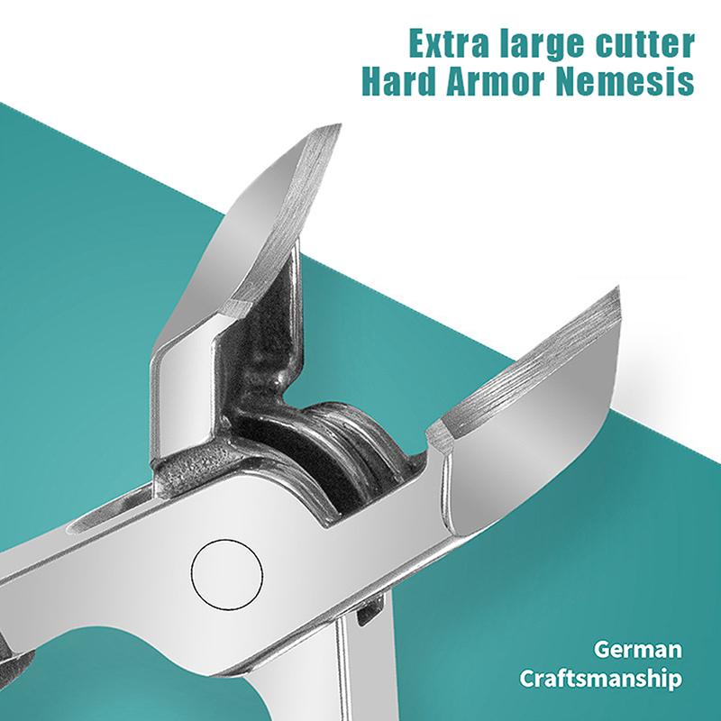 Ультра острые кусачки для ногтей из нержавеющей стали с широким открыванием губок, анти-брызг, триммеры для ногтей на ногах для женщин и мужчин, маникюрный инструмент