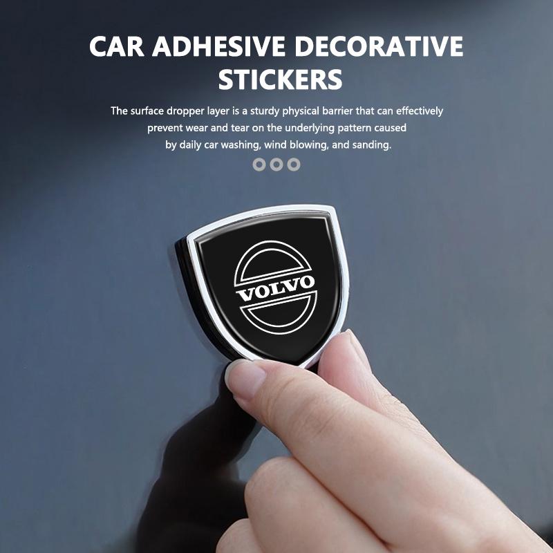 Car Badge Body Side Metal 3D Emblem Decorative Sticker Styling For Volvo V50 S60 XC60 S40 XC40 XC90 V60 S80 S90 V70 XC70