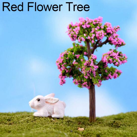 Miniature Tree Fairy Garden Decor Dollhouse Plant Pot Figurine DIY Craft Ornament