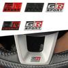 1 шт. 3D металлический логотип GR SPORT Эмблема на руль Декор центральной консоли Эмблема GR SPORT Значки наклейки для салона автомобиля