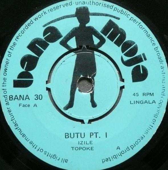 7-дюймовая пластинка IZILE TOPOKE Butu BANA30 BANA MOJA Кения Мировая музыка Б/у