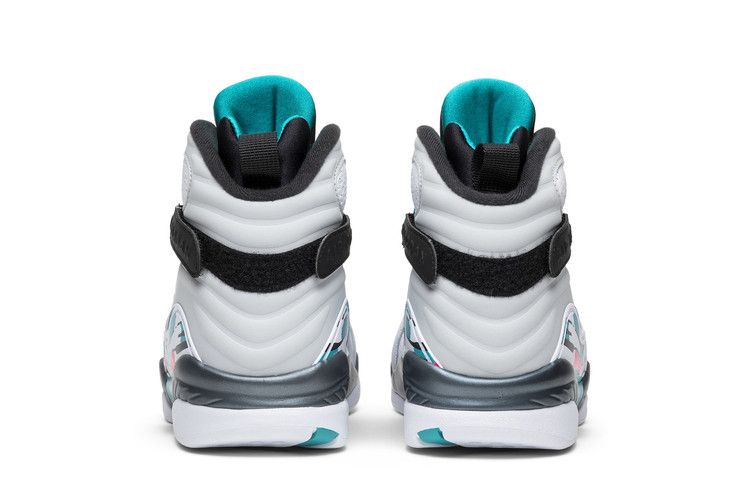 Men's Sneakers Jordan 8 Retro South Beach White/White-Turbo Green-Neutral Grey