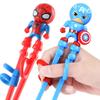Disney Marvel Kids Training Chopsticks 123 Stage Learning Chopsticks For Babies With 3d Spider-man Design