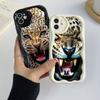 Samsung Galaxy A13 A14 A54 Xiaomi Poco X5 F4 Redmi 13C 12C 10C Huawei Honor 90 Lite Cases A51 Tiger Leopard Pattern Exclusive Cream Pattern Soft Case