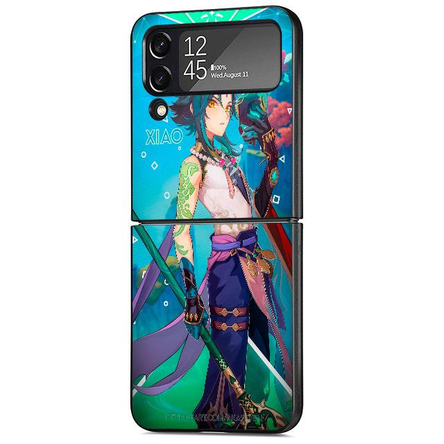 Чехол для Samsung Galaxy ZFlip3 ZFlip Z Flip 3 5G Z Flip 4 Flip3 Flip4 zflip Жесткий чехол для ПК Game Genshin Impact Anime Shell