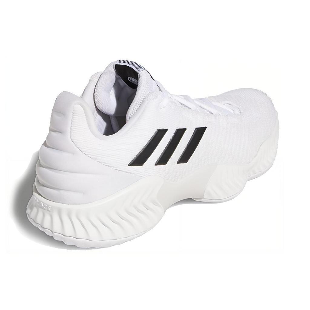 Adidas Pro Bounce 2018 Low Удобные Универсальные Низкие Баскетбольные Кроссовки Мужские Кроссовки Белые Черные FW5748