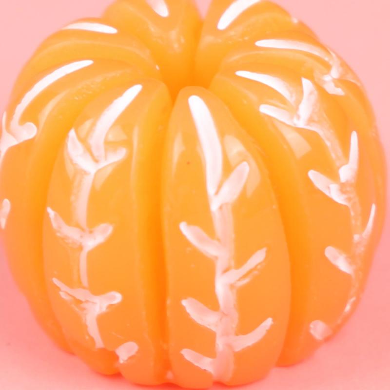 10Pcs Resin Mixed Artificial Orange Fruits Miniature Doll House Accessories