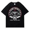 Футболка с принтом аниме Harajuku Streetwear Летняя свободная мужская хлопковая футболка с коротким рукавом в стиле хип-хоп с круглым вырезом Женская одежда Y2k