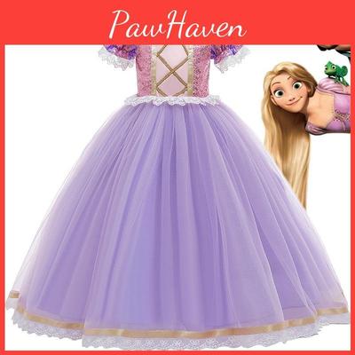 Очаровательное платье принцессы Рапунцель из мультфильма «Рапунцель: Запутанная история» для девочек