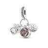 Plata Charms of Ley S925 New Fit Original  Bracelet Necklace Flower Bicycle Silver Pendant Charms Bead Women Fine Jewelry