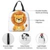 Cute Lion Cartoon Insulated Lunch Bag for Women Kids Portable Food Boxes Thermal Lunch Box Tote